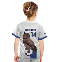 Custom Finland Football Kid T Shirt Suomi Come On Huuhkajat