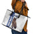 Custom Finland Football Leather Tote Bag Suomi Come On Huuhkajat