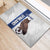 Custom Finland Football Rubber Doormat Suomi Come On Huuhkajat
