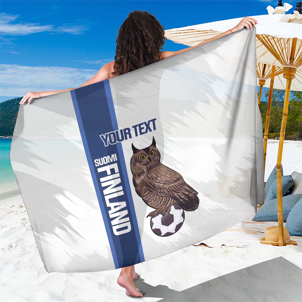 Custom Finland Football Sarong Suomi Come On Huuhkajat