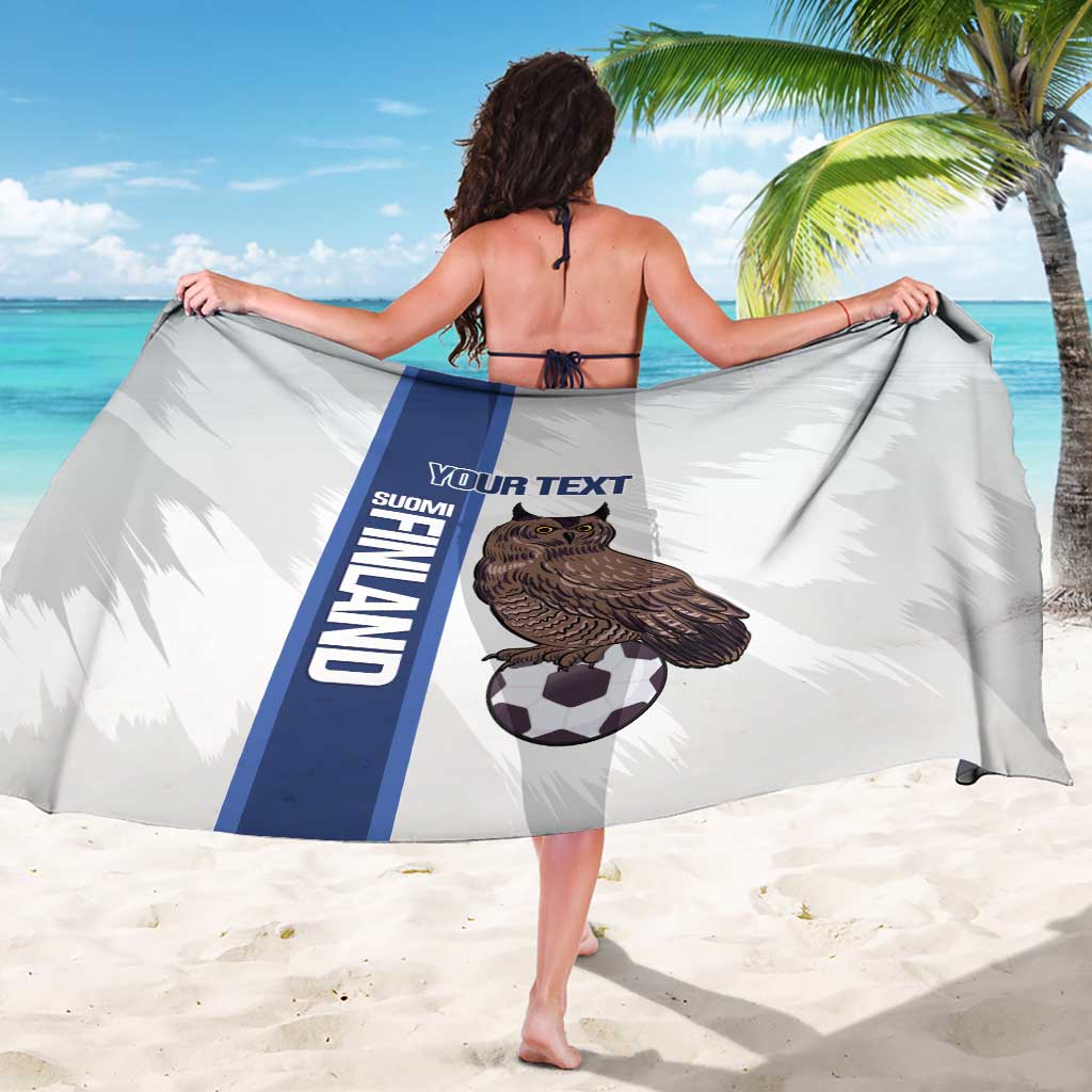 Custom Finland Football Sarong Suomi Come On Huuhkajat