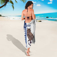 Custom Finland Football Sarong Suomi Come On Huuhkajat