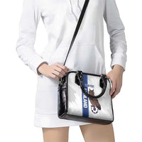 Custom Finland Football Shoulder Handbag Suomi Come On Huuhkajat