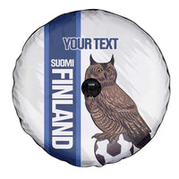 Custom Finland Football Spare Tire Cover Suomi Come On Huuhkajat