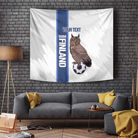 Custom Finland Football Tapestry Suomi Come On Huuhkajat