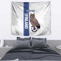 Custom Finland Football Tapestry Suomi Come On Huuhkajat