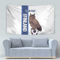 Custom Finland Football Tapestry Suomi Come On Huuhkajat