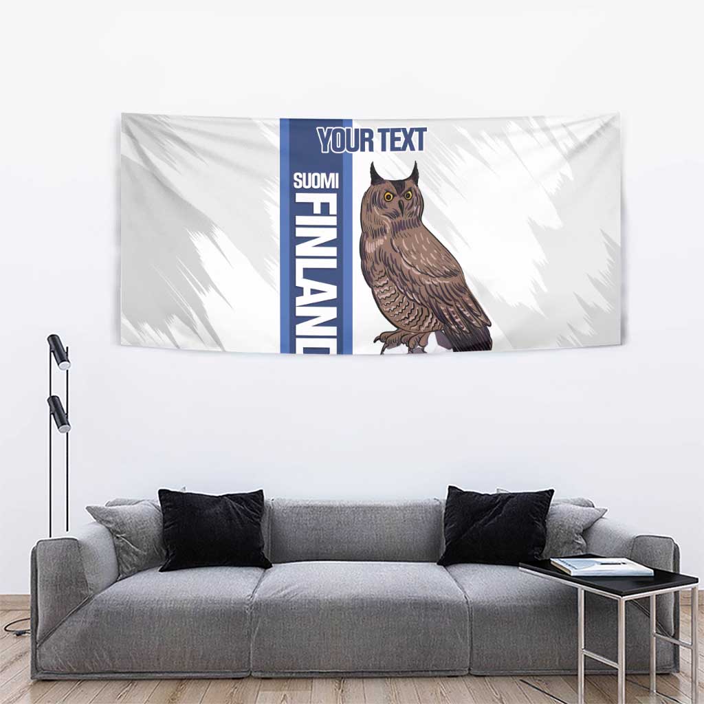 Custom Finland Football Tapestry Suomi Come On Huuhkajat