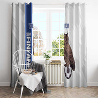 Custom Finland Football Window Curtain Suomi Come On Huuhkajat
