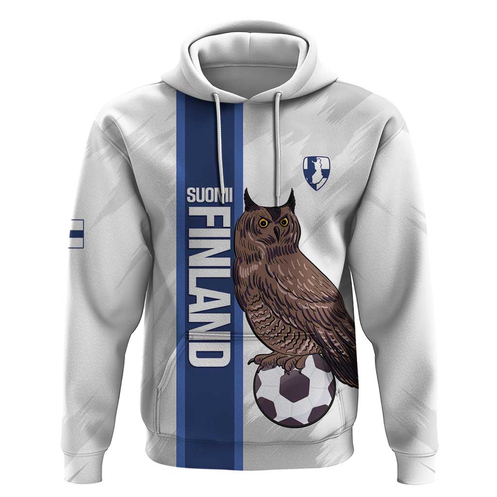 Custom Finland Football Zip Hoodie Suomi Come On Huuhkajat