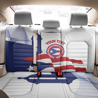 Custom Puerto Rico Football Back Car Seat Cover Vamos Los Boricuas