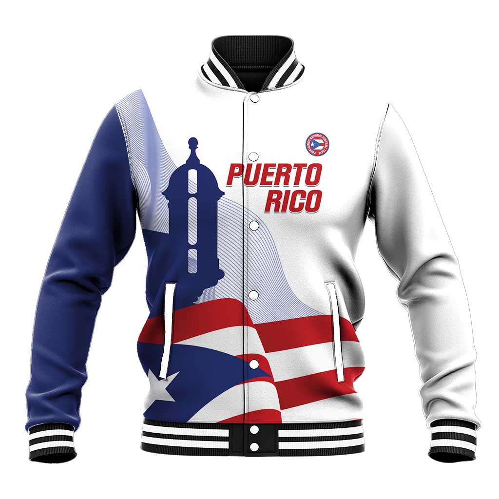 Custom Puerto Rico Football Baseball Jacket Vamos Los Boricuas