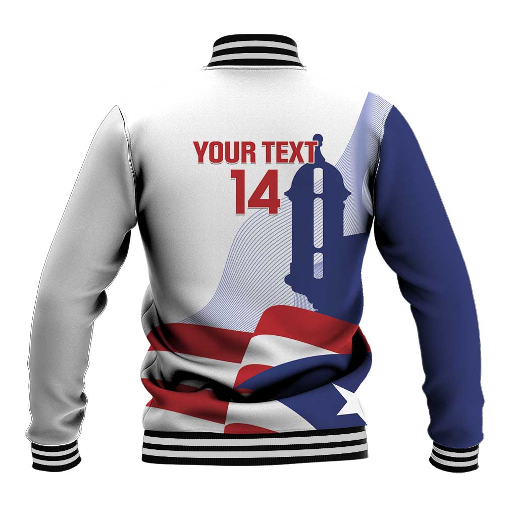 Custom Puerto Rico Football Baseball Jacket Vamos Los Boricuas
