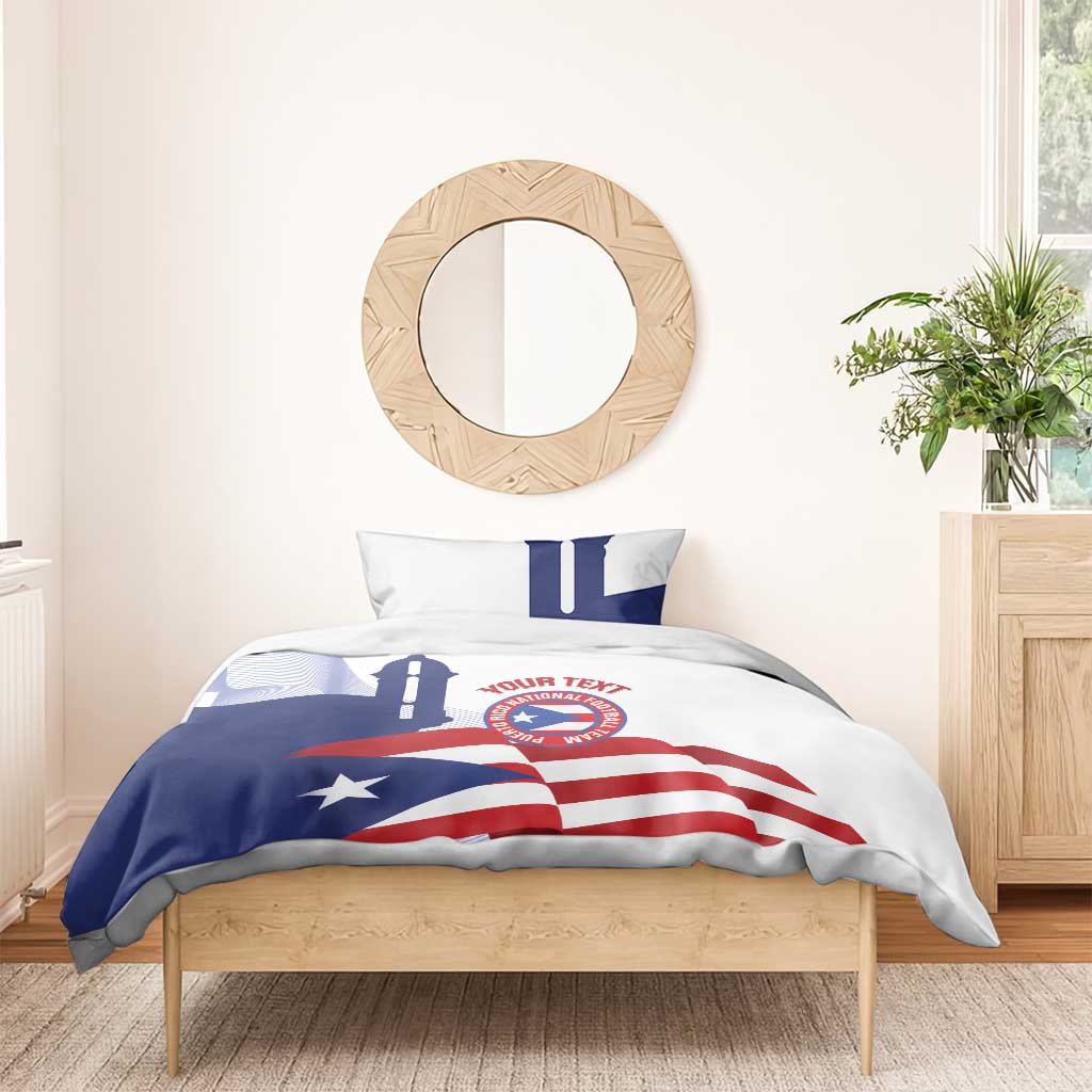 Custom Puerto Rico Football Bedding Set Vamos Los Boricuas
