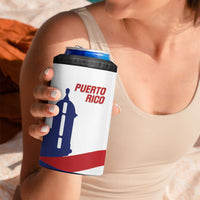 Custom Puerto Rico Football 4 in 1 Can Cooler Tumbler Vamos Los Boricuas