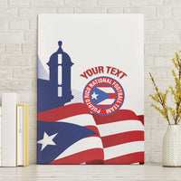 Custom Puerto Rico Football Canvas Wall Art Vamos Los Boricuas