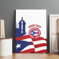 Custom Puerto Rico Football Canvas Wall Art Vamos Los Boricuas