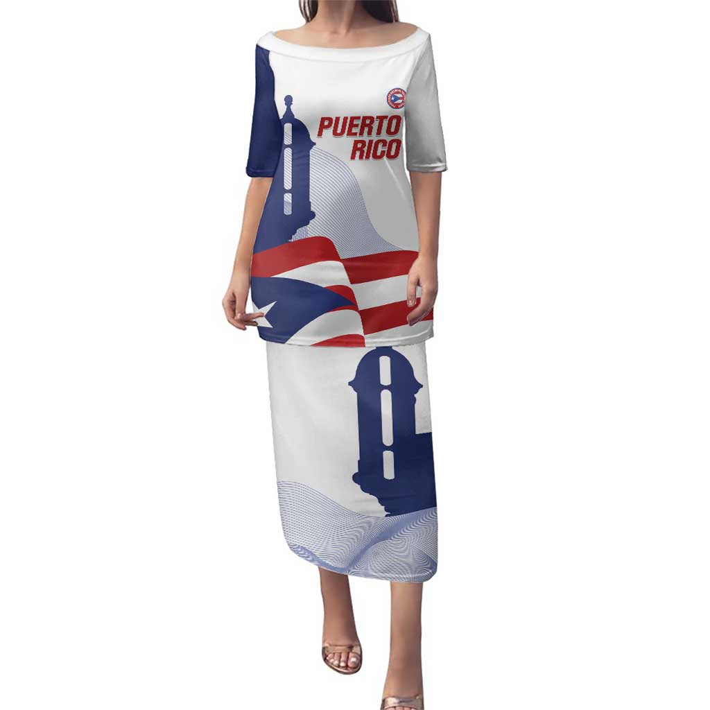 Custom Puerto Rico Football Family Matching Puletasi and Hawaiian Shirt Vamos Los Boricuas