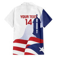 Custom Puerto Rico Football Family Matching Tank Maxi Dress and Hawaiian Shirt Vamos Los Boricuas