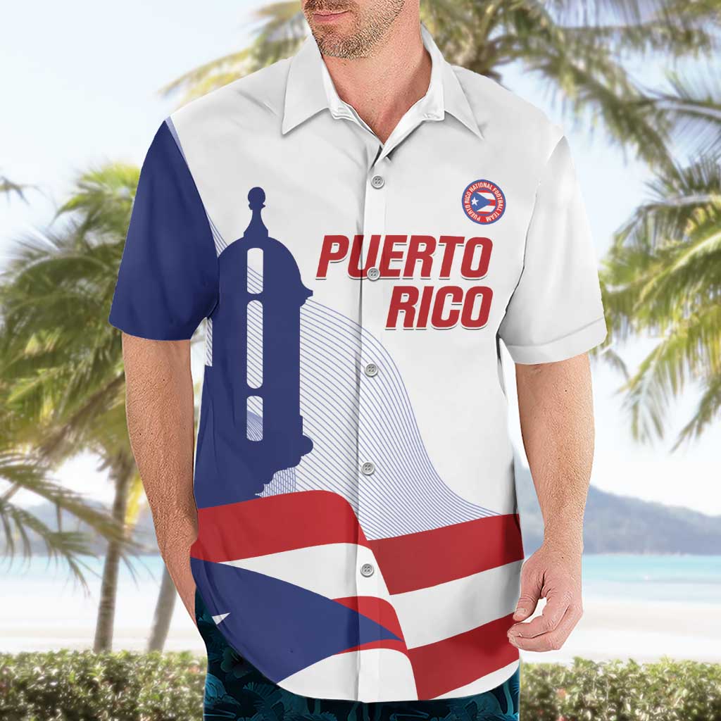 Custom Puerto Rico Football Hawaiian Shirt Vamos Los Boricuas