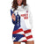 Custom Puerto Rico Football Hoodie Dress Vamos Los Boricuas