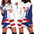 Custom Puerto Rico Football Hoodie Dress Vamos Los Boricuas