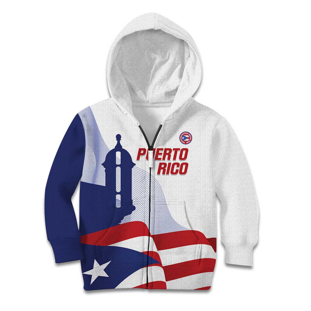 Custom Puerto Rico Football Kid Hoodie Vamos Los Boricuas
