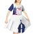 Custom Puerto Rico Football Kid Short Sleeve Dress Vamos Los Boricuas