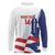 Custom Puerto Rico Football Long Sleeve Polo Shirt Vamos Los Boricuas