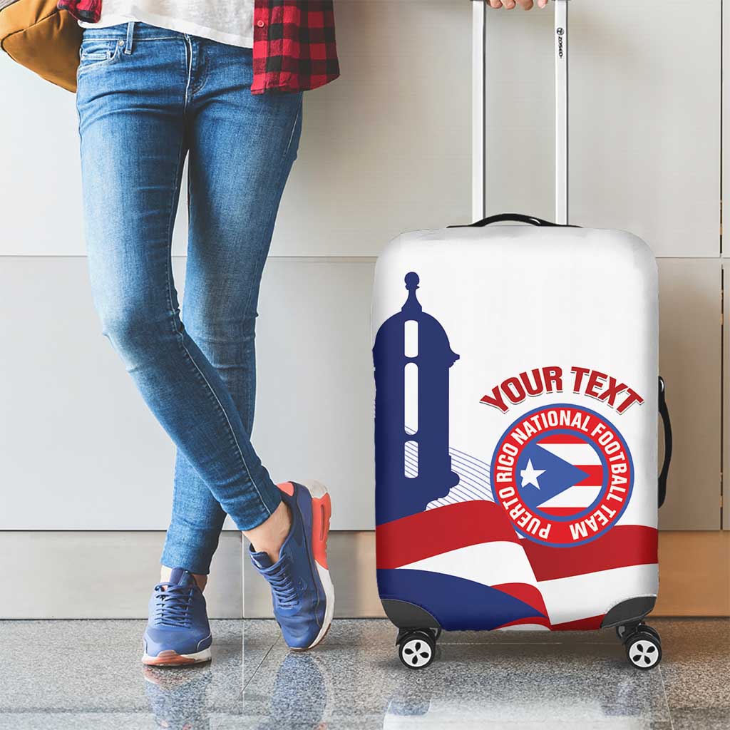 Custom Puerto Rico Football Luggage Cover Vamos Los Boricuas