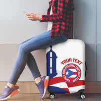Custom Puerto Rico Football Luggage Cover Vamos Los Boricuas