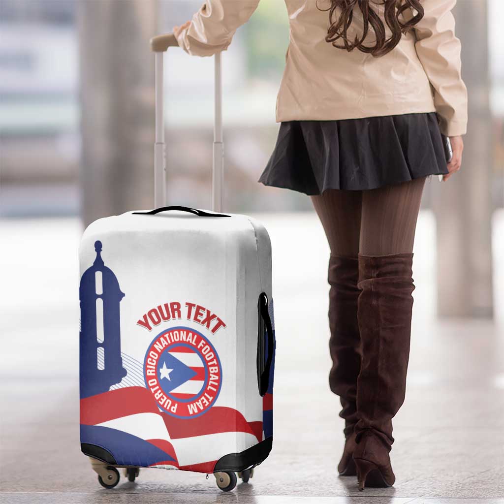 Custom Puerto Rico Football Luggage Cover Vamos Los Boricuas