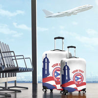 Custom Puerto Rico Football Luggage Cover Vamos Los Boricuas