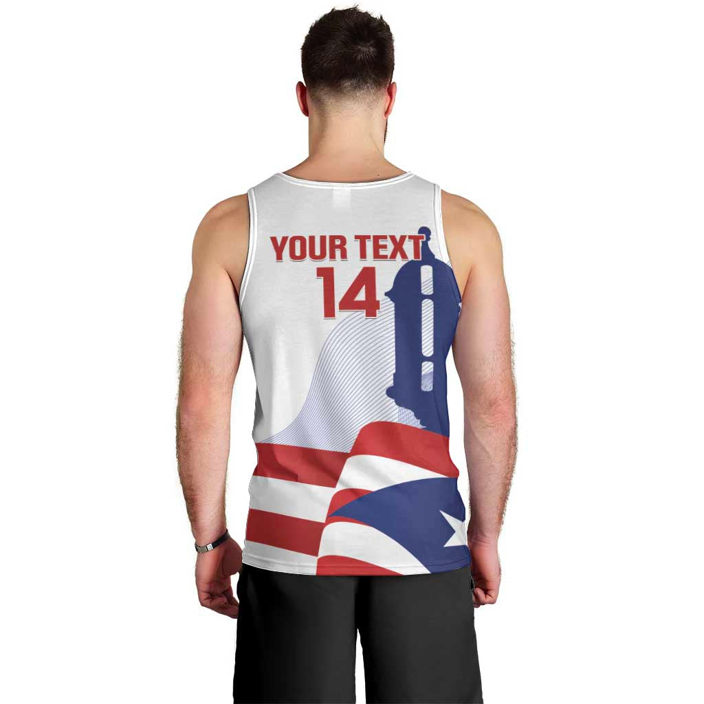 Custom Puerto Rico Football Men Tank Top Vamos Los Boricuas