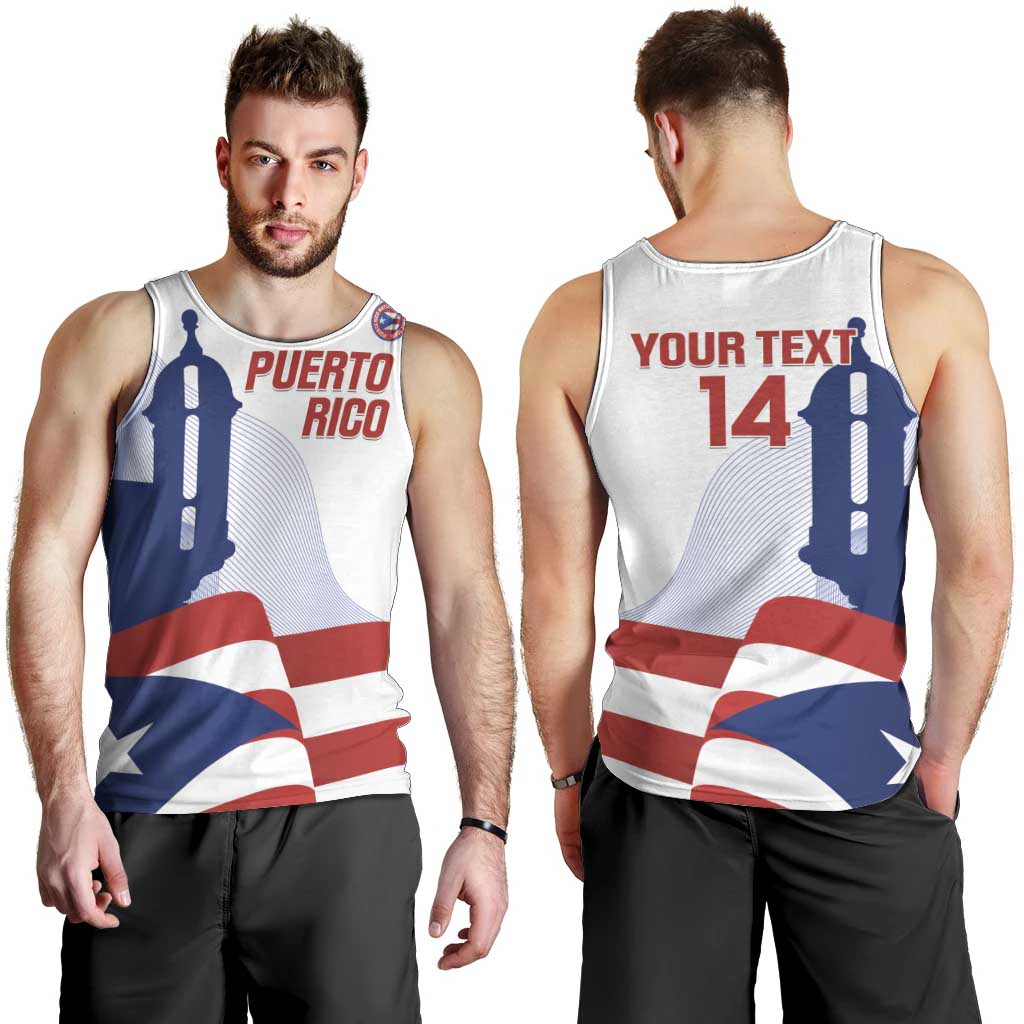 Custom Puerto Rico Football Men Tank Top Vamos Los Boricuas