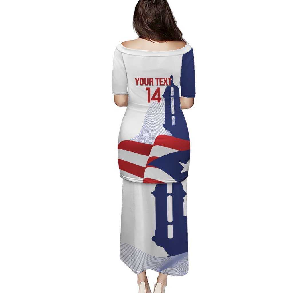 Custom Puerto Rico Football Puletasi Vamos Los Boricuas