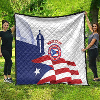 Custom Puerto Rico Football Quilt Vamos Los Boricuas