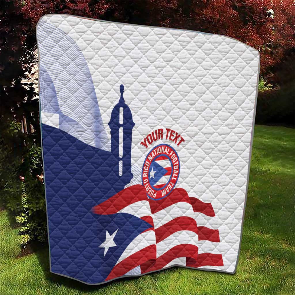 Custom Puerto Rico Football Quilt Vamos Los Boricuas