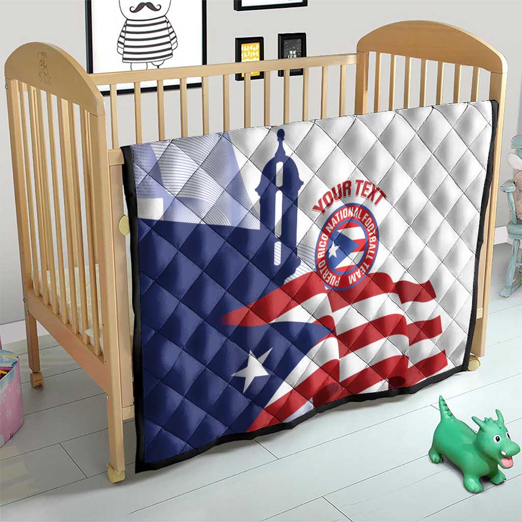 Custom Puerto Rico Football Quilt Vamos Los Boricuas
