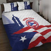 Custom Puerto Rico Football Quilt Bed Set Vamos Los Boricuas