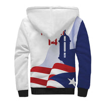 Custom Puerto Rico Football Sherpa Hoodie Vamos Los Boricuas