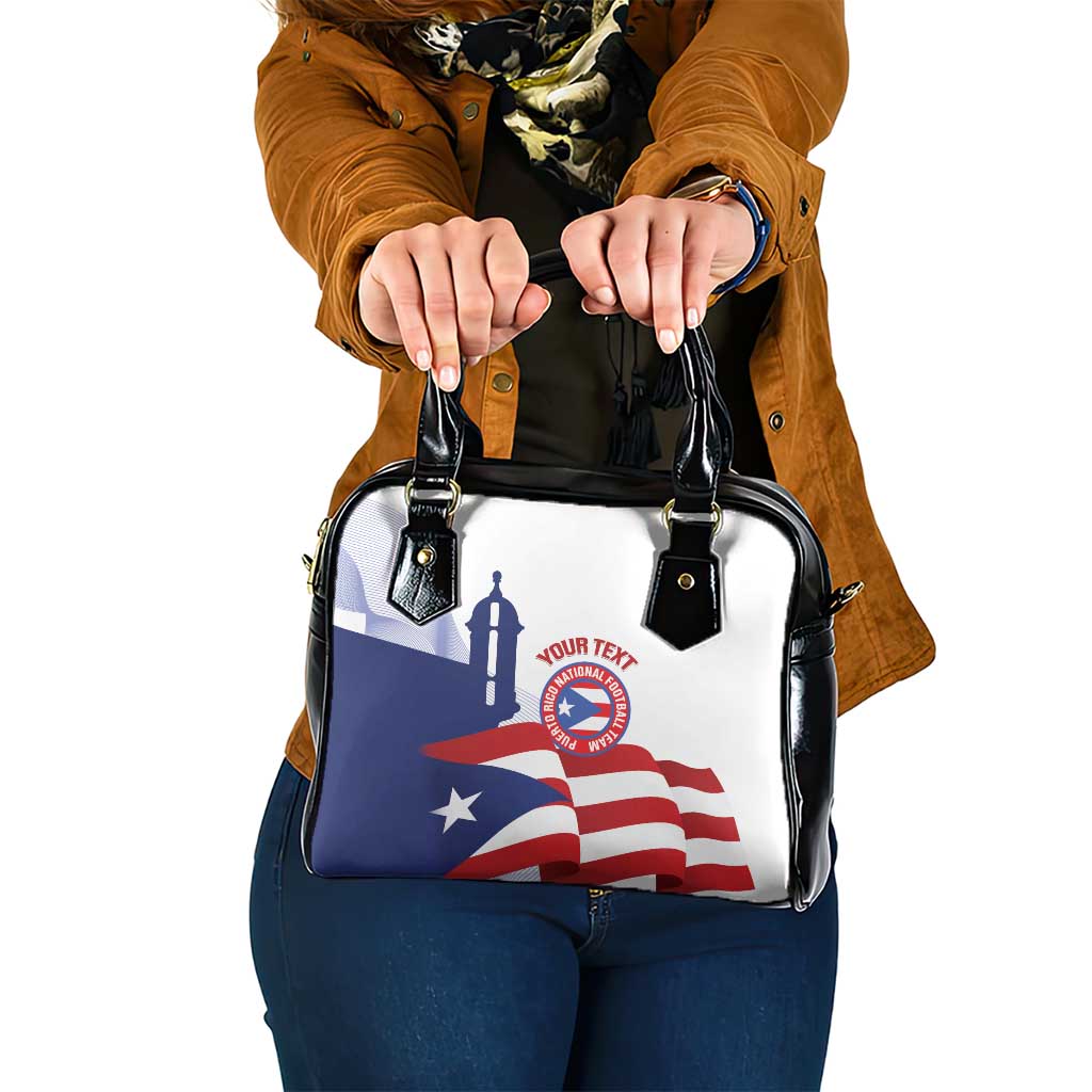 Custom Puerto Rico Football Shoulder Handbag Vamos Los Boricuas