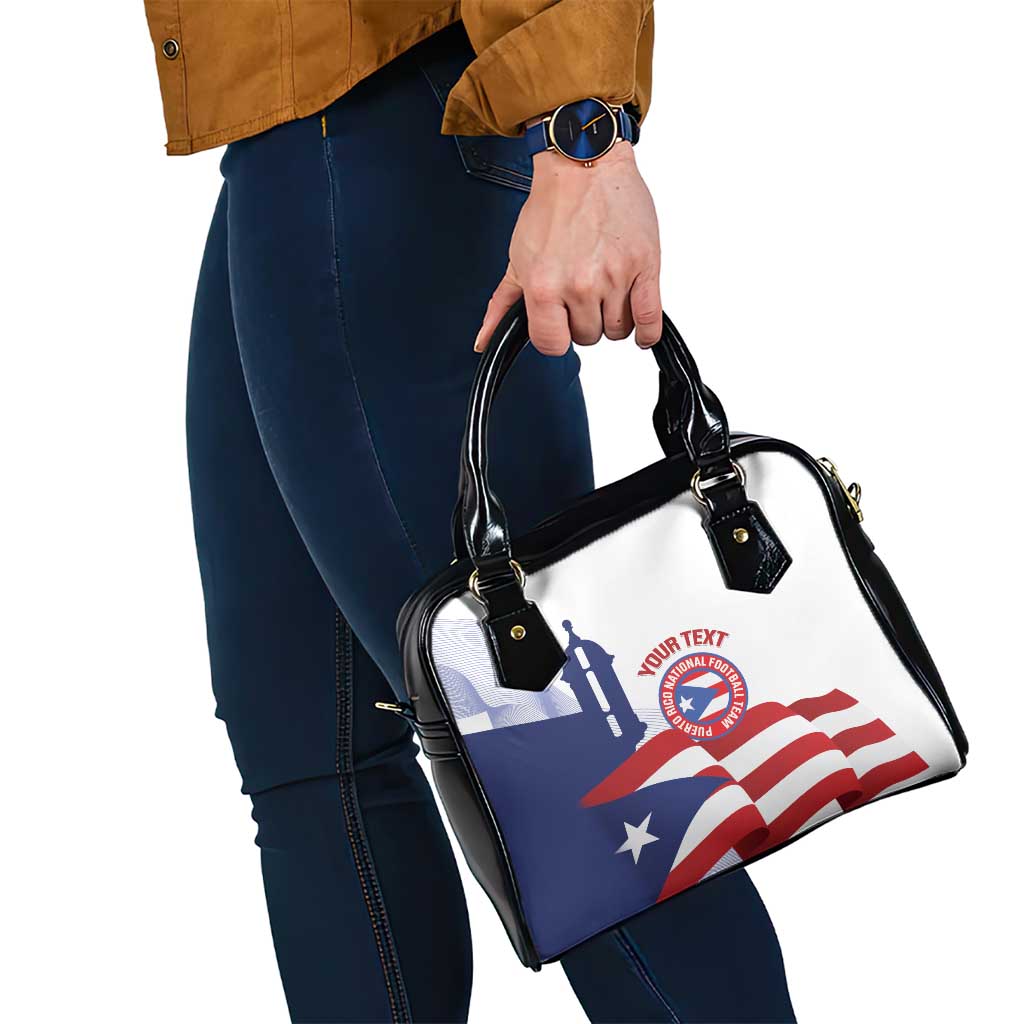 Custom Puerto Rico Football Shoulder Handbag Vamos Los Boricuas