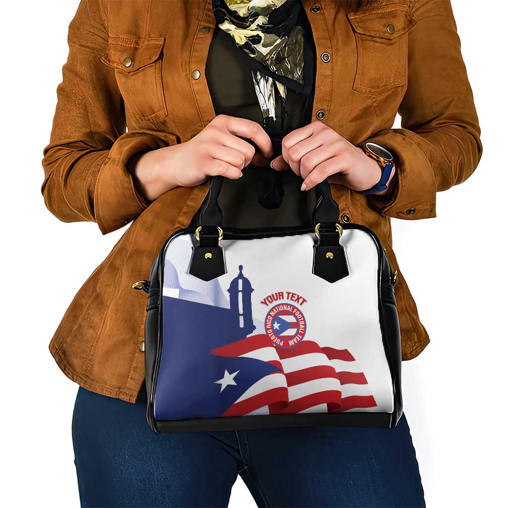 Custom Puerto Rico Football Shoulder Handbag Vamos Los Boricuas