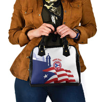Custom Puerto Rico Football Shoulder Handbag Vamos Los Boricuas