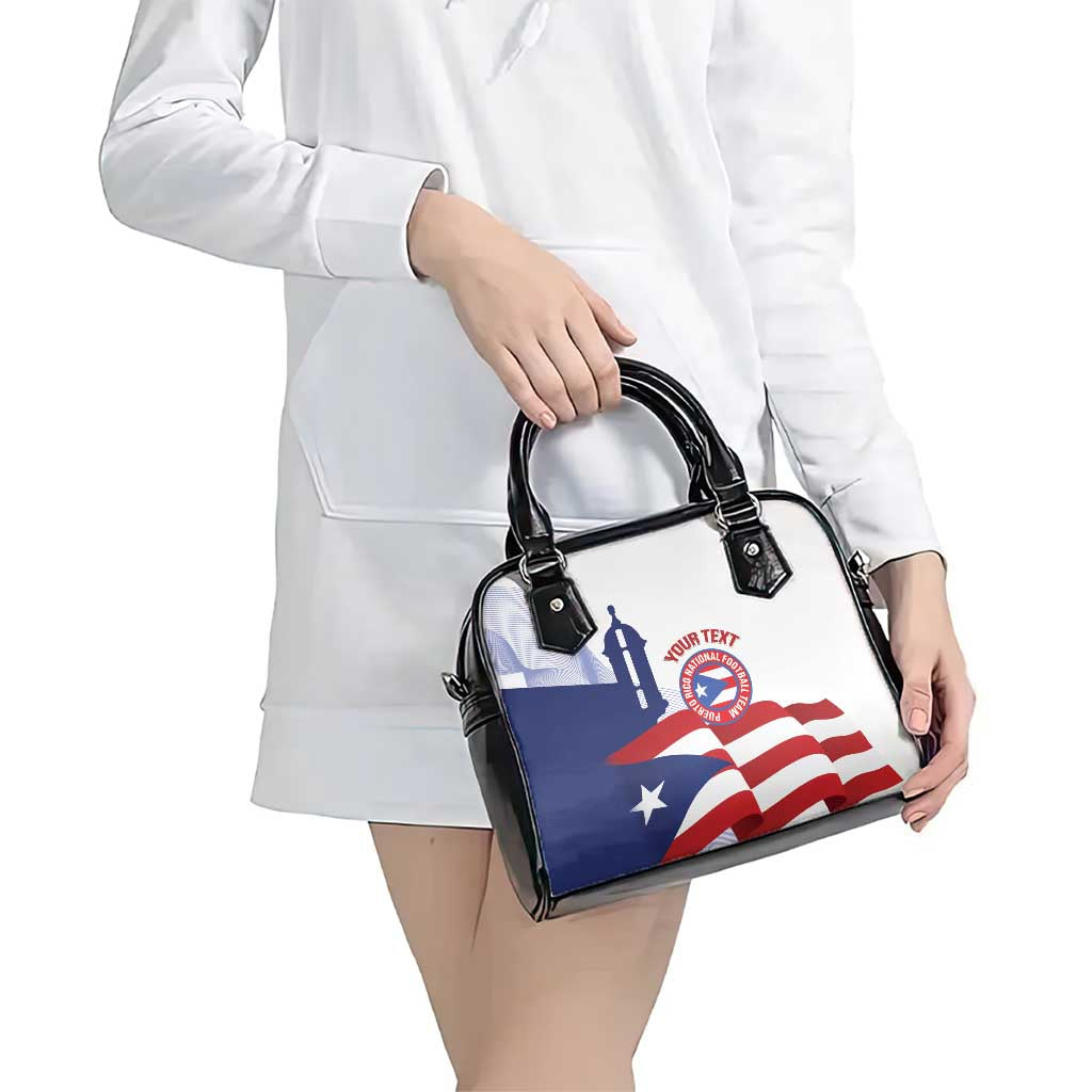 Custom Puerto Rico Football Shoulder Handbag Vamos Los Boricuas