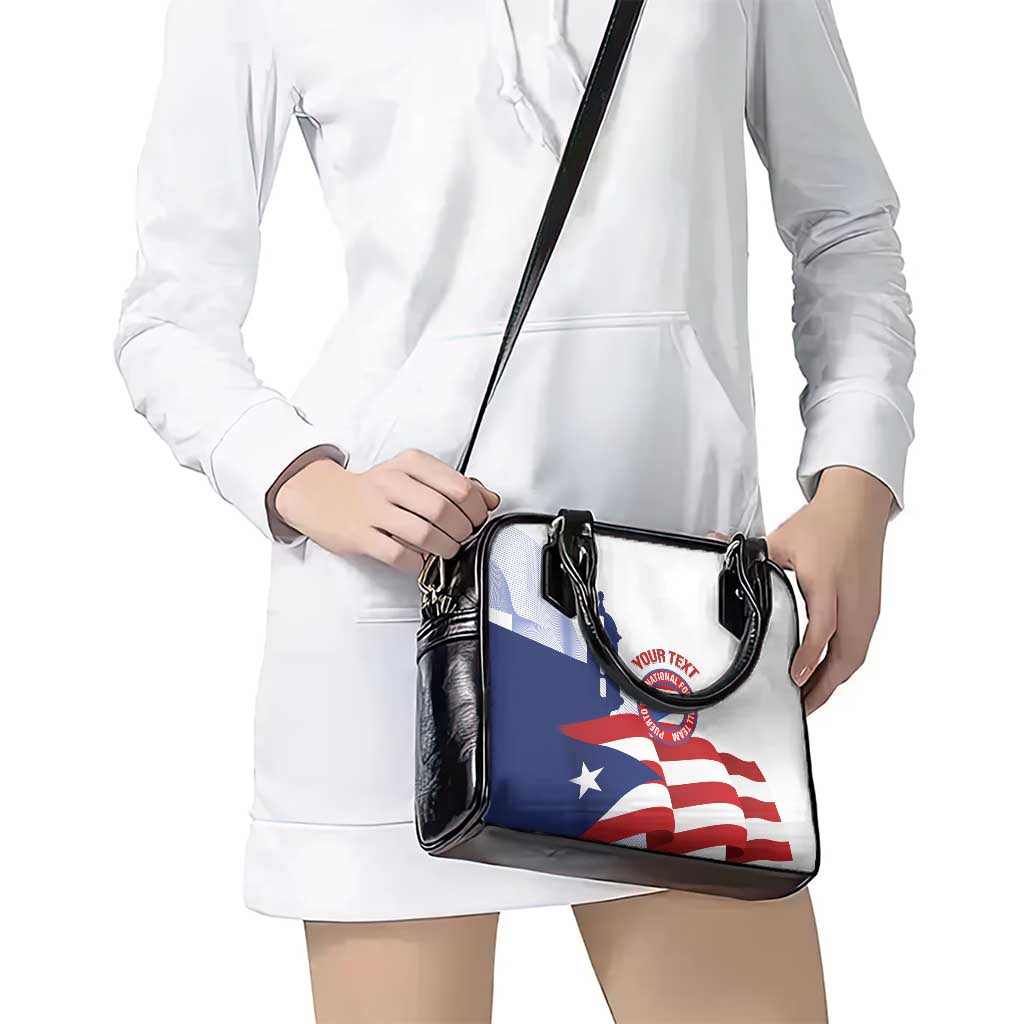Custom Puerto Rico Football Shoulder Handbag Vamos Los Boricuas