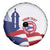 Custom Puerto Rico Football Spare Tire Cover Vamos Los Boricuas