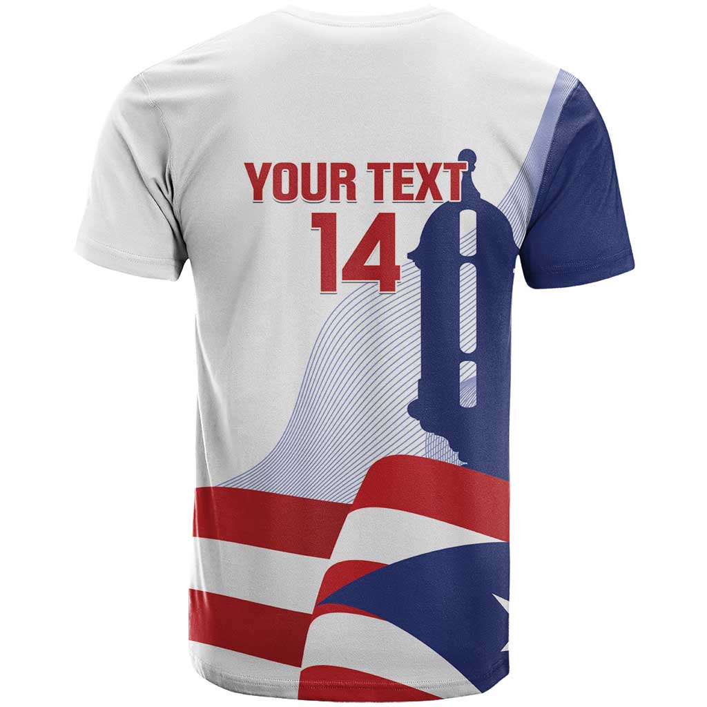 Custom Puerto Rico Football T Shirt Vamos Los Boricuas