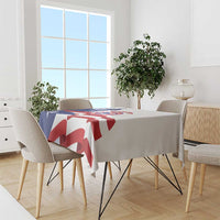 Custom Puerto Rico Football Tablecloth Vamos Los Boricuas